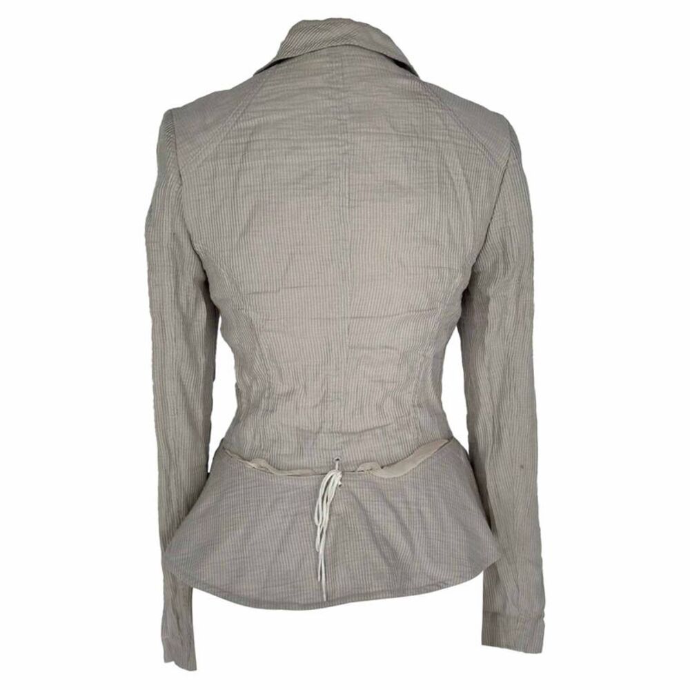 Stella Mccartney Victorian Corset-Style Blazer in Cream Linen - Picture 3 of 12